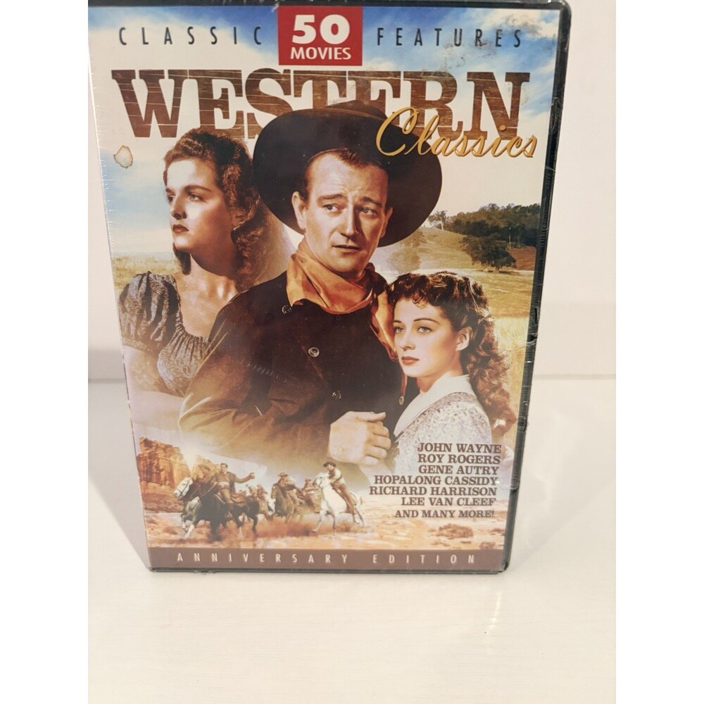 Classics 50 Movies12-Disc DVD Set John WayneRoy Rogers New Sealed